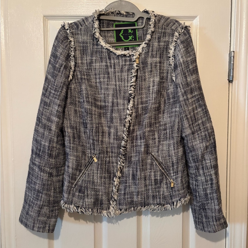 C. Wonder Black and White Tweed Blazer